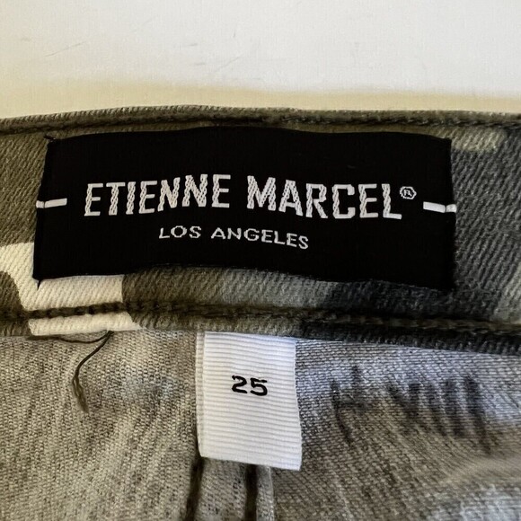Etienne Marcel Camo Jeans Size 25 - Picture 12 of 13